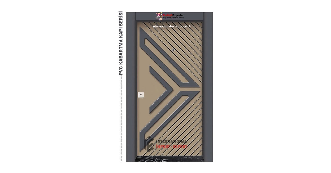 PVC Kabartmalı Çelik Kapı